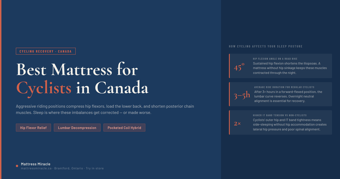 Best mattress for cyclists Canada — hip flexor and recovery guide