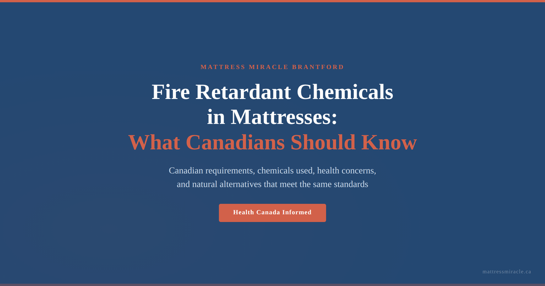 Fire retardant chemicals in mattresses Canada Health Canada guide
