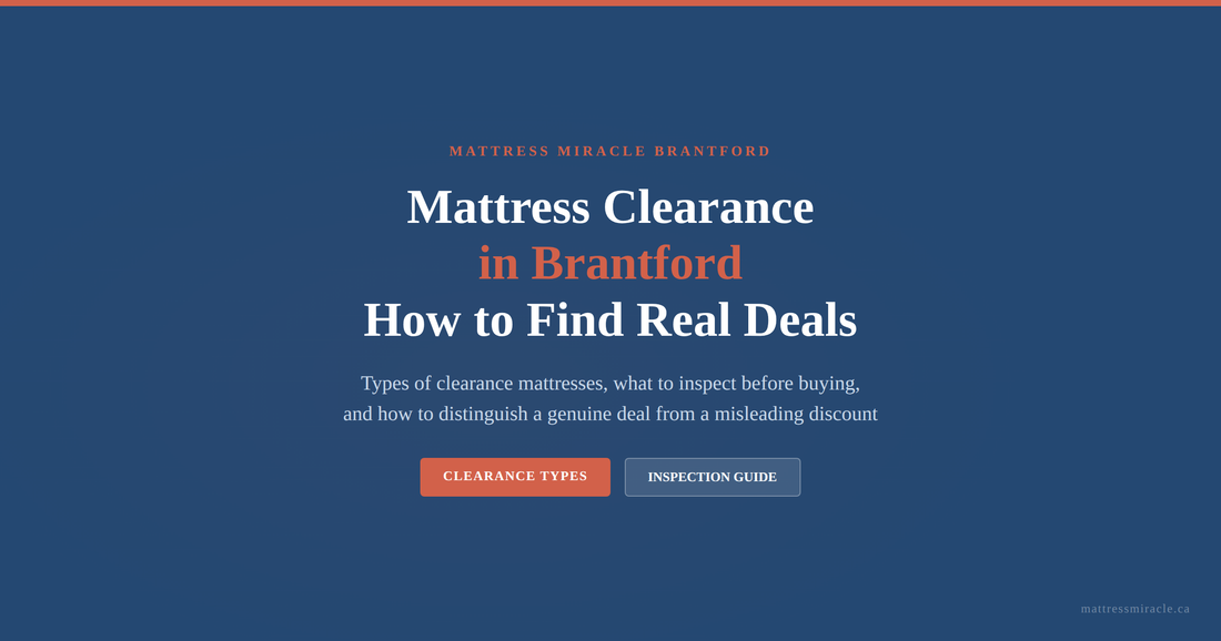Mattress clearance in Brantford how to find real deals