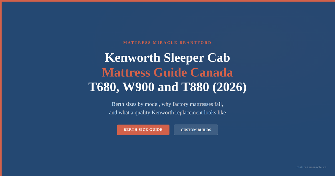 Kenworth sleeper cab mattress guide Canada berth sizes and replacement options