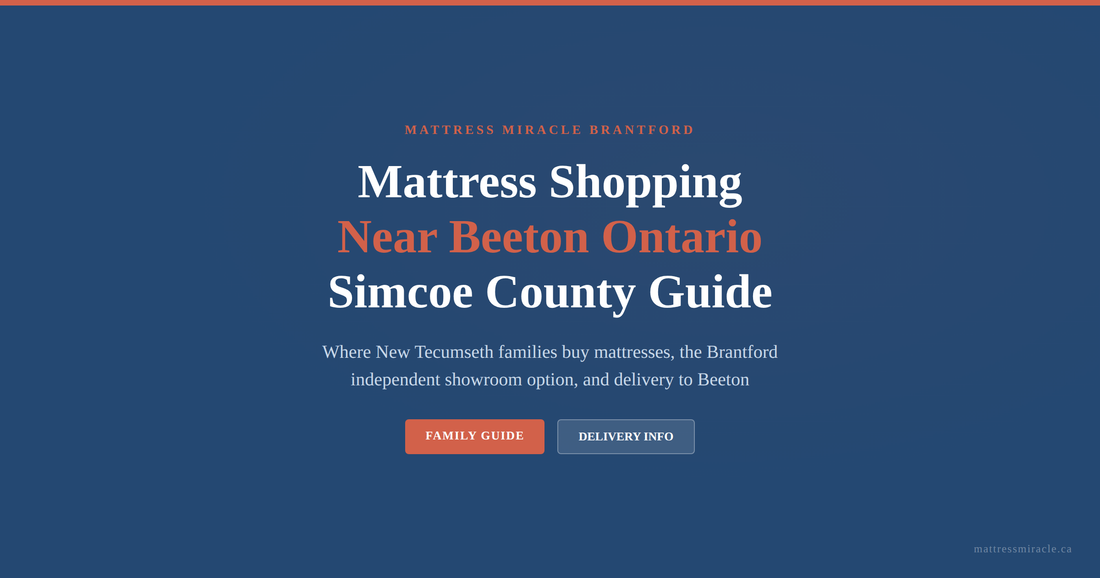 Mattress shopping guide for Beeton Ontario and New Tecumseth families