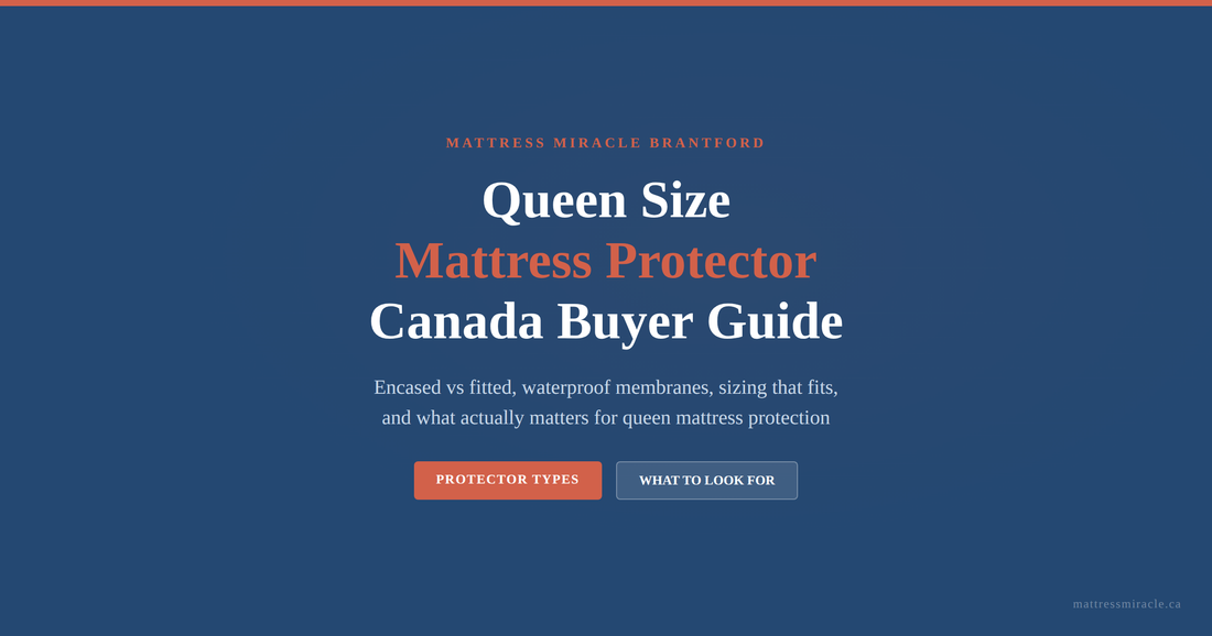 Queen size mattress protector Canada buyer guide encased fitted waterproof options