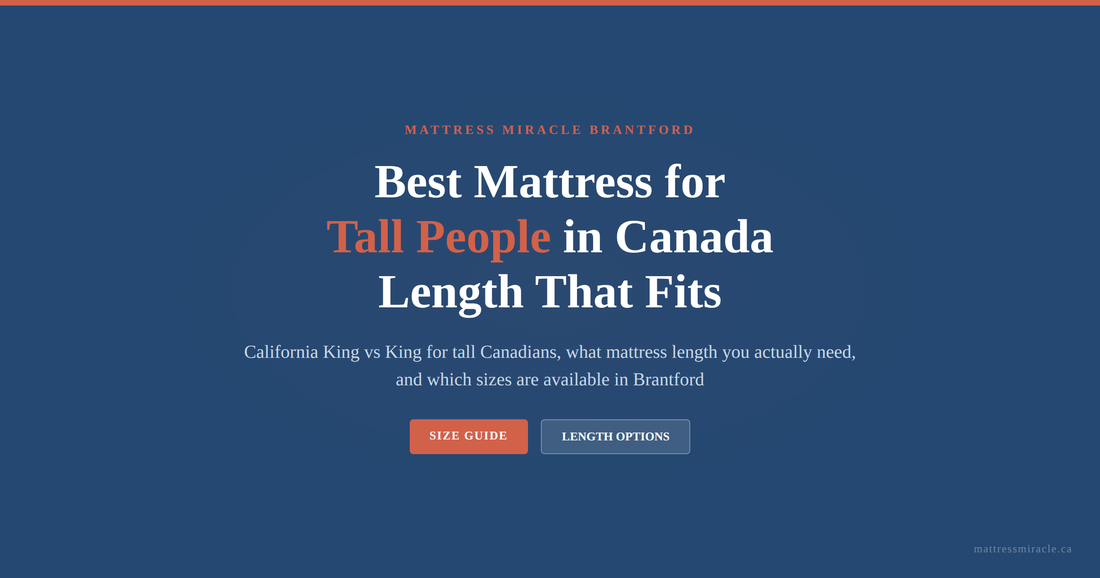 Best mattress for tall people Canada length guide