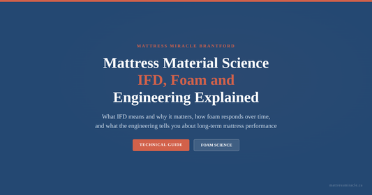 Mattress material science IFD foam engineering guide