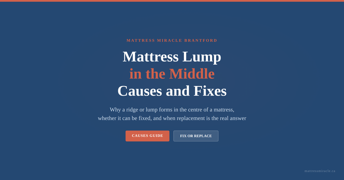 Mattress lump in the middle causes and fixes guide