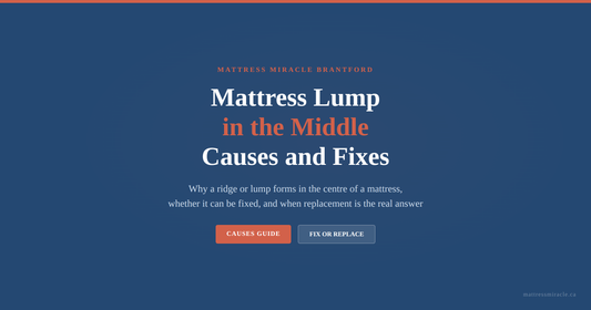 Mattress lump in the middle causes and fixes guide