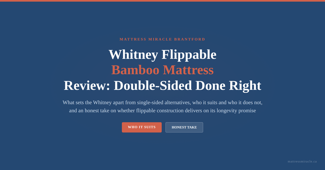 Whitney Flippable Bamboo Mattress Review: Double-Sided Done Right