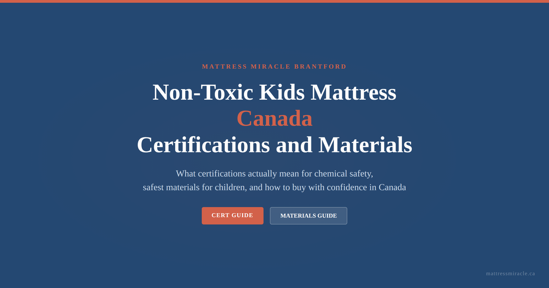Non-toxic kids mattress Canada certifications and materials guide