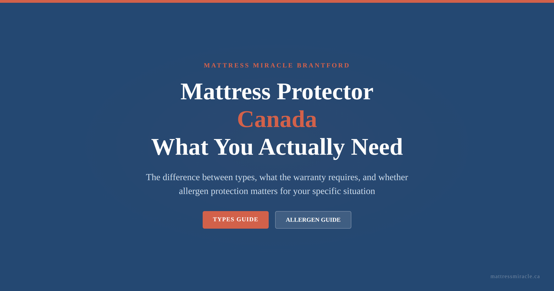 Mattress protector Canada what you actually need guide