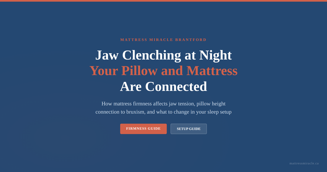 Jaw clenching at night your pillow and mattress connection guide