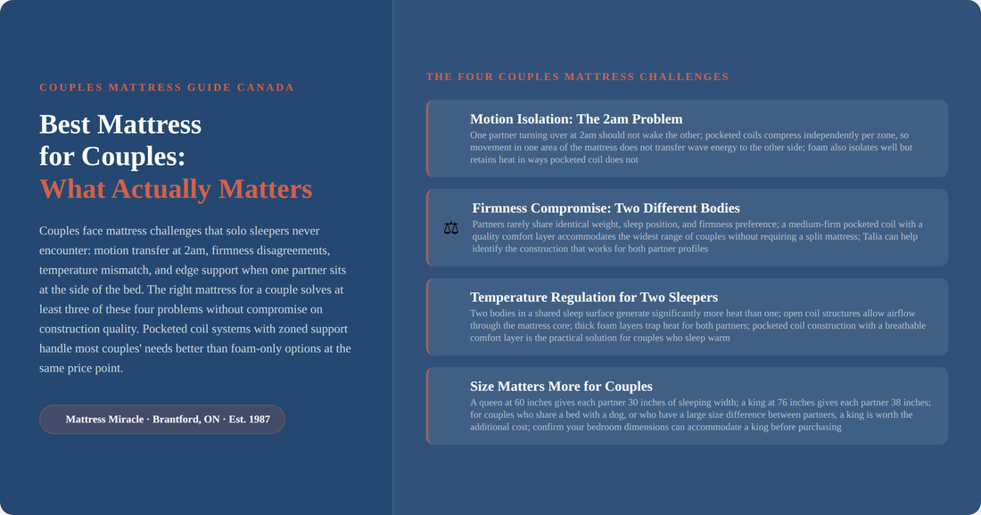 Best mattress for couples Canada buying guide