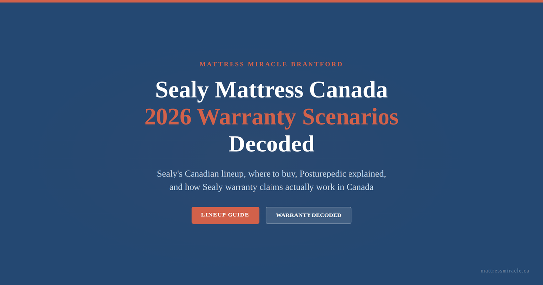 Sealy mattress Canada 2026 lineup guide Posturepedic explained warranty scenarios decoded