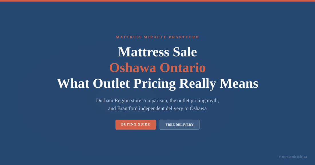 Mattress sale Oshawa Ontario outlet pricing explained Durham Region guide