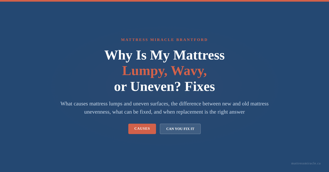 Why Is My Mattress Lumpy, Wavy, or Uneven: Causes and Fixes