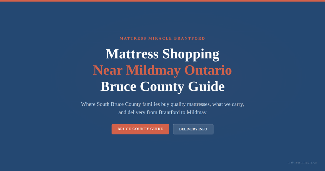 Mattress shopping guide for Mildmay Ontario and Bruce County families