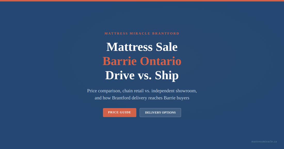 Mattress sale Barrie Ontario: chain vs independent price comparison
