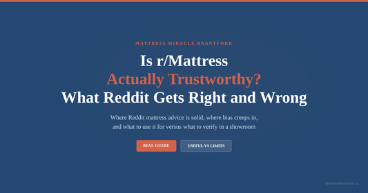 Is Reddit r mattress trustworthy guide to bias useful limits and what to verify in showroom