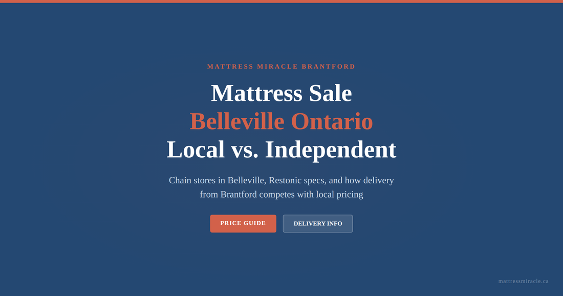 Mattress sale Belleville Ontario: chain stores vs independent retailer