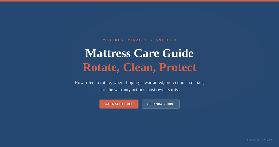 Mattress care guide rotate clean protect extend lifespan