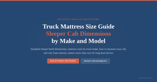 Truck mattress size guide sleeper cab dimensions by make and model