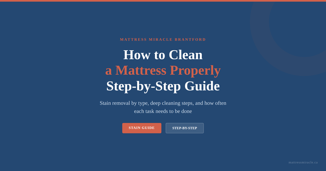 How to clean a mattress properly step-by-step guide