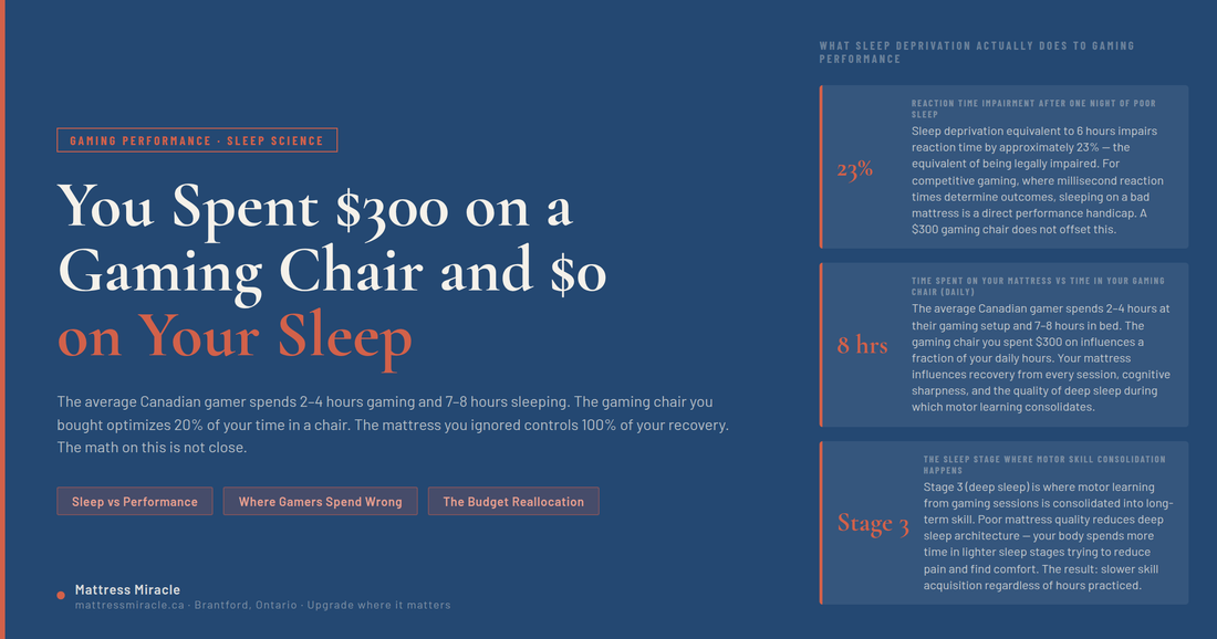 You Spent $300 on a Gaming Chair and $0 on Your Sleep — The math does not add up
