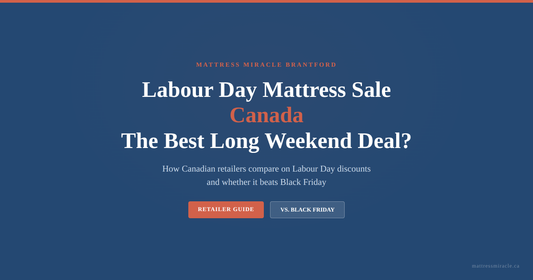 Labour Day mattress sale Canada retailer comparison and vs Black Friday guide