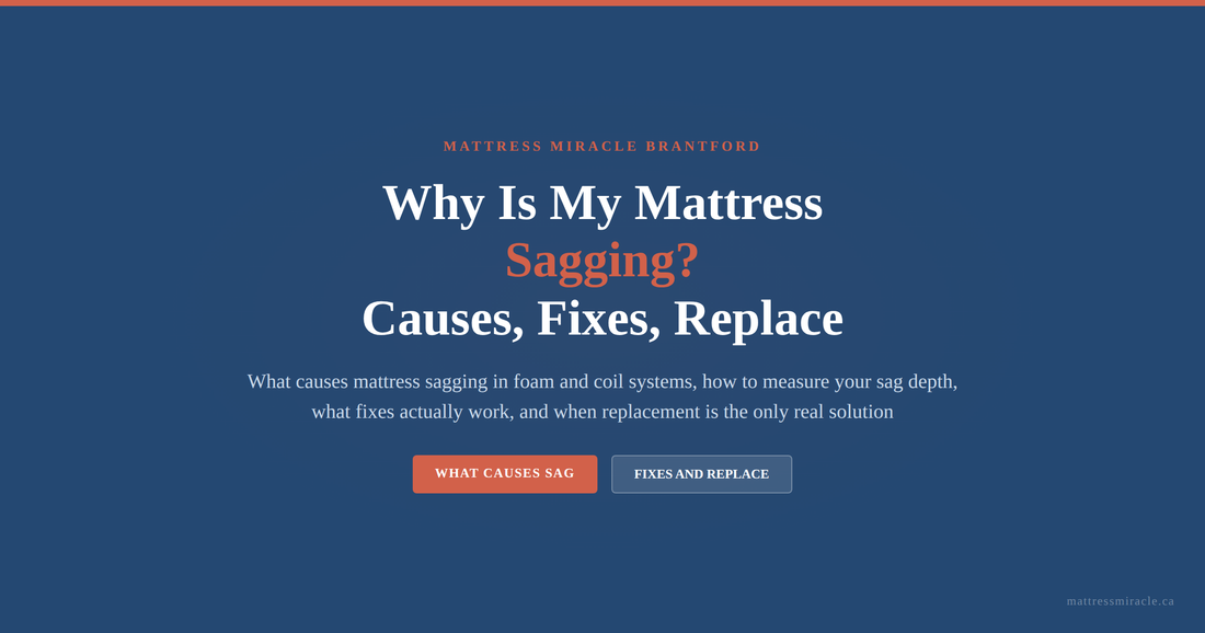 Why Is My Mattress Sagging: Causes, Fixes, and When to Replace