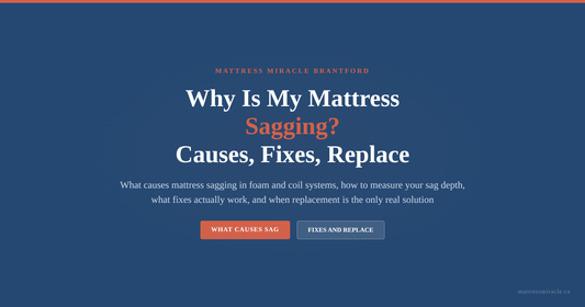 Why Is My Mattress Sagging: Causes, Fixes, and When to Replace