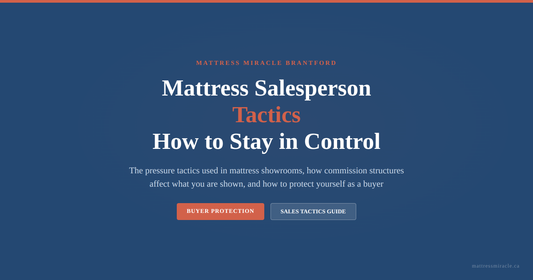 Guide to mattress salesperson pressure tactics and how to avoid them