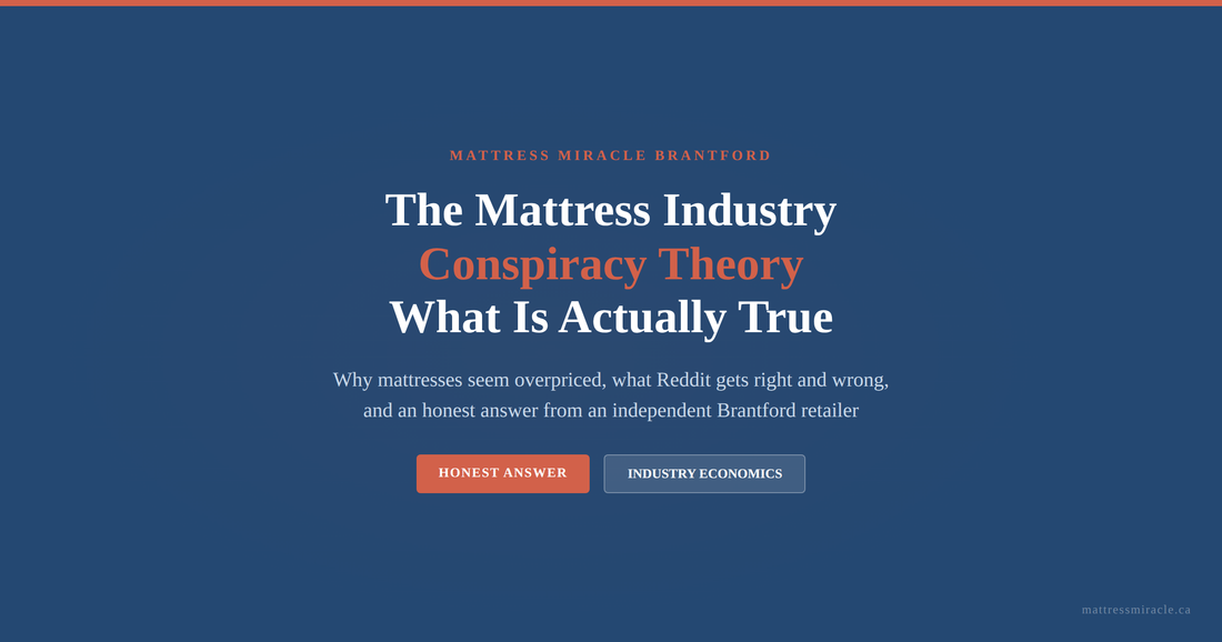 Mattress industry conspiracy theory Reddit honest answer