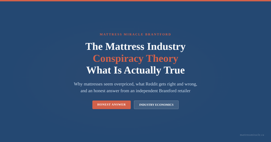 Mattress industry conspiracy theory Reddit honest answer