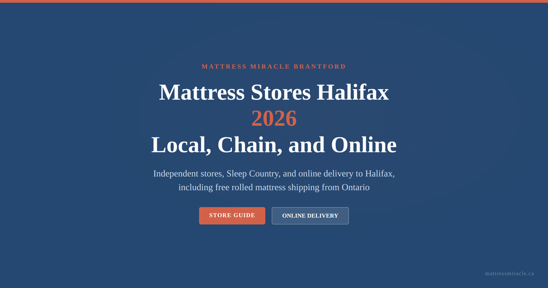 Mattress stores Halifax 2026 local chain and online options