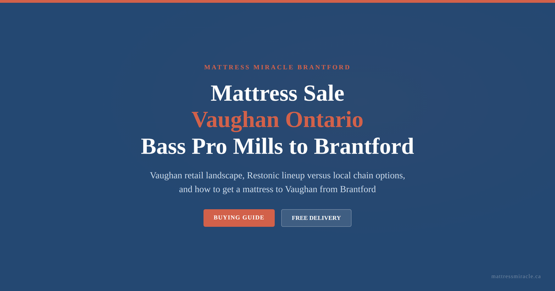 Mattress sale Vaughan Ontario Bass Pro Mills to Brantford independent buying guide