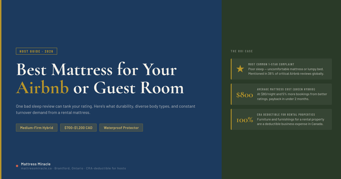 Best mattress for Airbnb and guest rooms — Mattress Miracle host buying guide