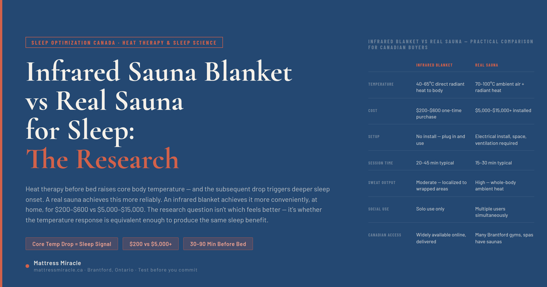 Infrared Sauna Blanket vs Real Sauna for Sleep — What the Research Actually Says