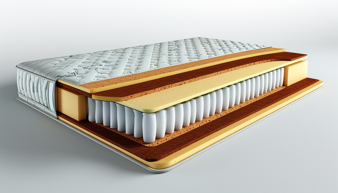 Mattress construction layers - foam latex and coil comparison