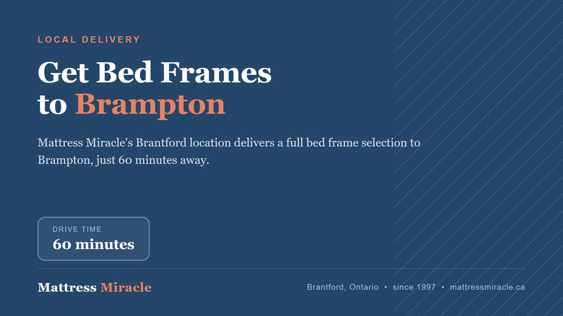 Bed Frames Near Brampton, Ontario: Independent Alternative - Mattress Miracle Brantford