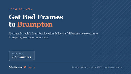 Bed Frames Near Brampton, Ontario: Independent Alternative - Mattress Miracle Brantford