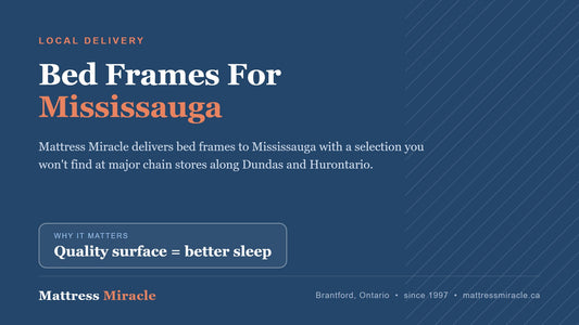 Bed Frames Near Mississauga, Ontario: Mattress Miracle Delivers - Mattress Miracle Brantford
