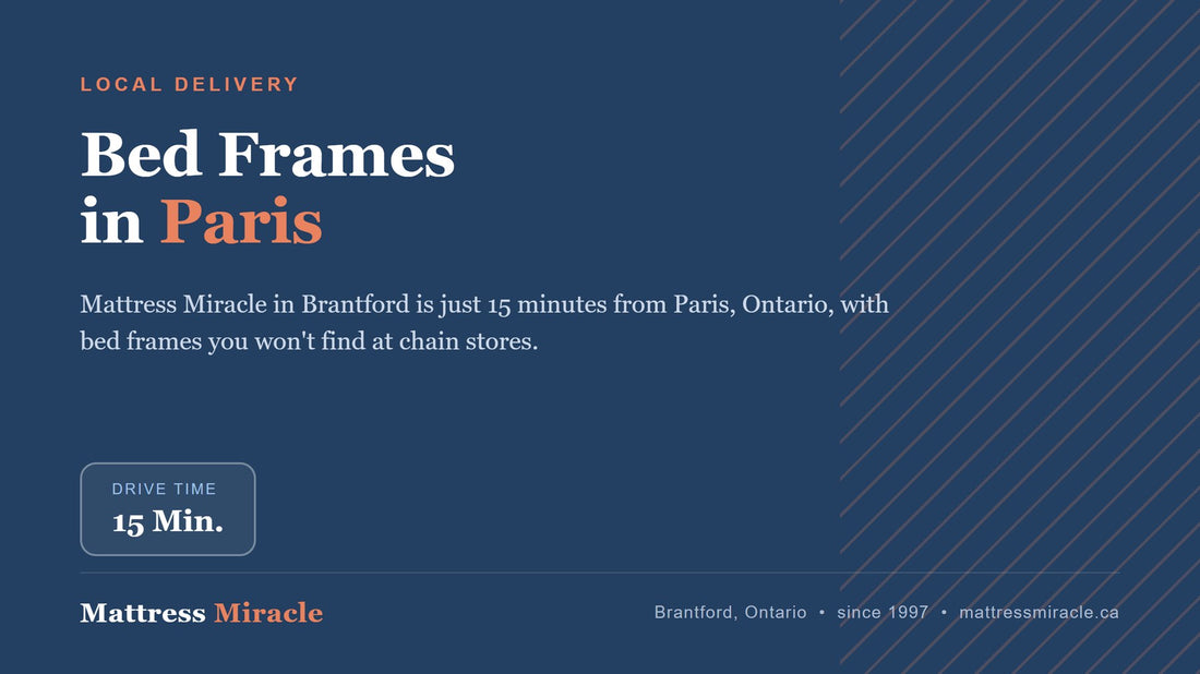 Bed Frames Near Paris, Ontario: Your Neighbours Shop Here - Mattress Miracle Brantford