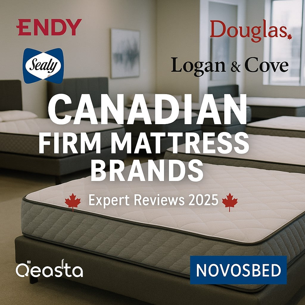 Top Canadian firm mattress brands comparison - Kingsdown, Sleep In, and premium imports