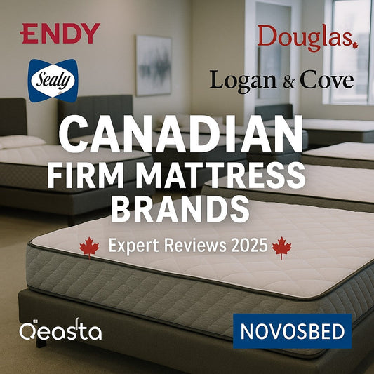 Top Canadian firm mattress brands comparison - Kingsdown, Sleep In, and premium imports