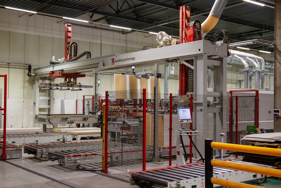 Modern manufacturing facility producing mattresses in Canada