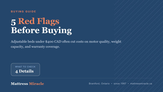 Cheap Adjustable Bed in Canada: 5 Red Flags Before You Buy - Mattress Miracle Brantford