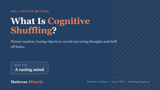 What is cognitive shuffling? The fall-asleep technique - Mattress Miracle Brantford