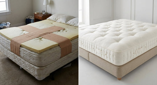 Costco mattress topper versus buying a new properly fitted mattress