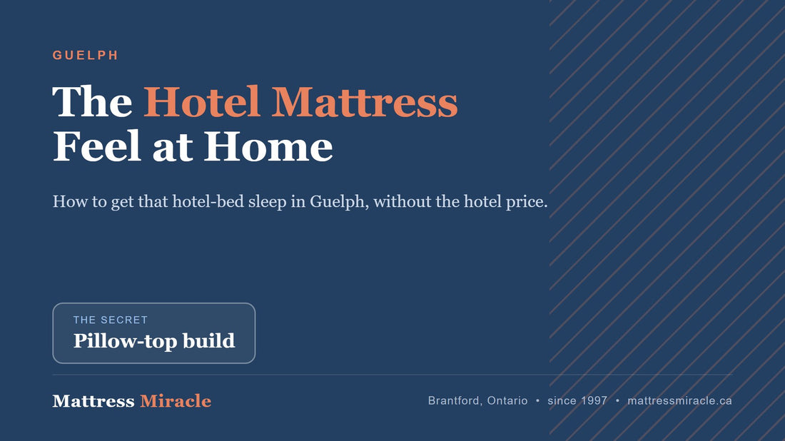 Hotel Mattress Feel in Guelph: How to Get That Sleep at Home - Mattress Miracle Brantford
