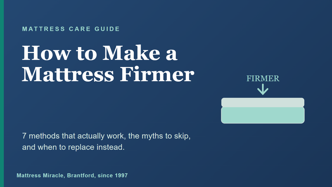 How to Make a Mattress Firmer: 7 Methods That Work (and When to Replace)