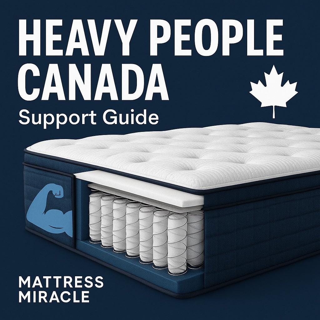 hybrid mattess heavy people canada guide 2025 cover at mattress miracle brantford